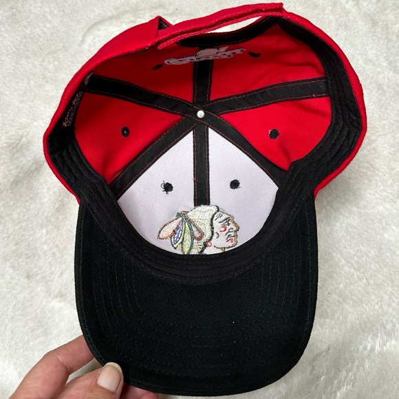 Chicago Blackhaws NHL Embroidered Logo Adjustable Cap by Kick 10 Pro Gear Red OS - Picture 9 of 12